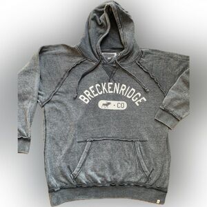 Breckenridge 🏂 CO ⛷️ gray or grey hoodie, large Great gift idea